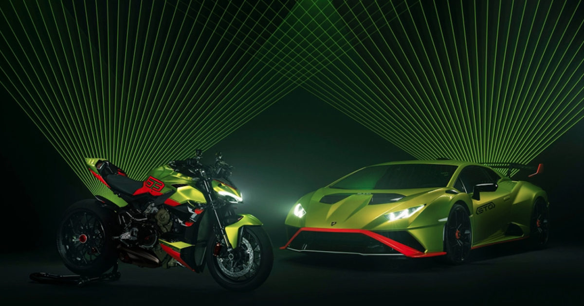 Ducati y Lamborghini se lanzan una bestial motocicleta de 208 HP