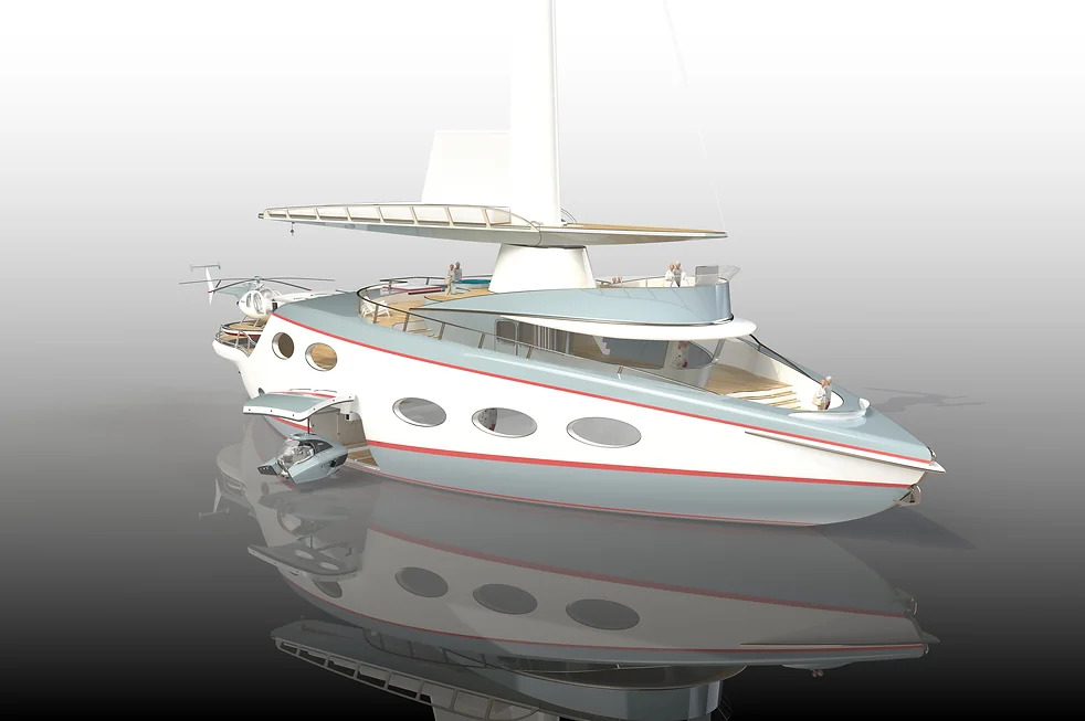 El yate 2US fue diseñado para navegar por el mundo en pareja