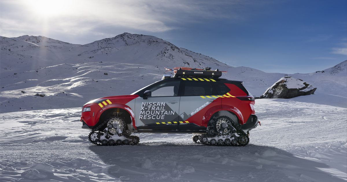 This new version of Nissan’s X-Trail is equipped with snow protection